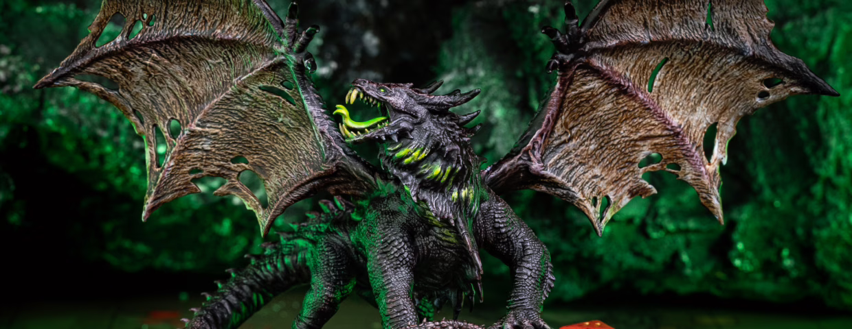 Glutandur, Venom Dragon miniature from Loot Studios' bundle Tenebris Infested