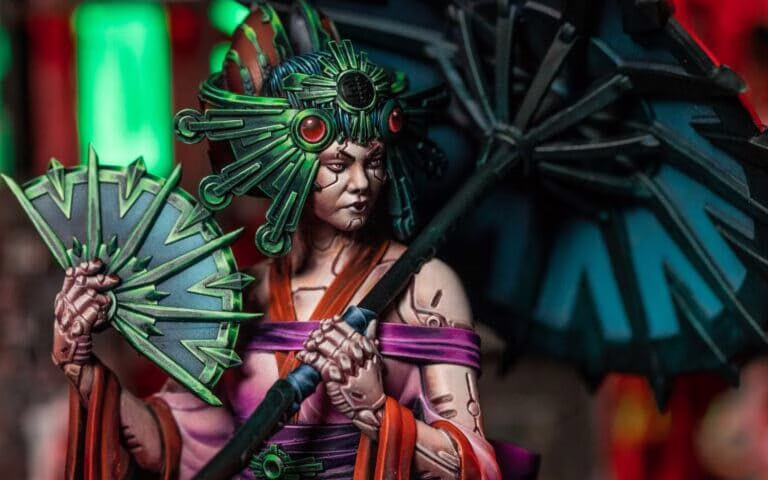 Okemin-Cyber-Geisha-Neon-Warriors-