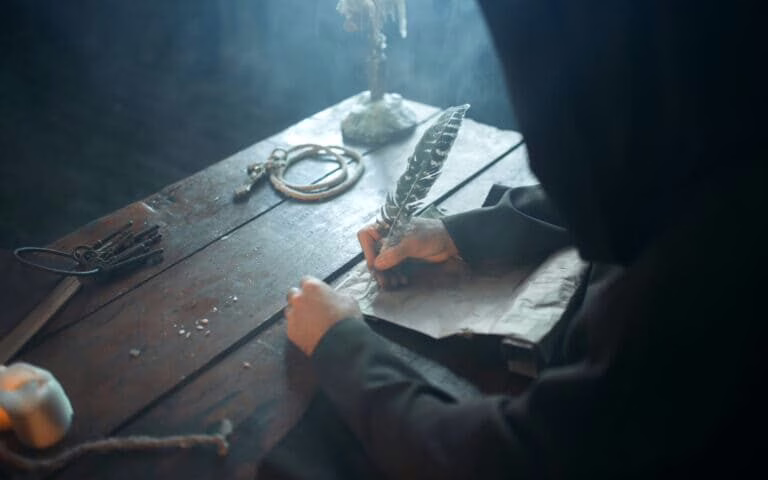 Writing-with-ink-pen