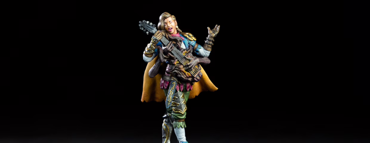 Eve Fargrace Pose 2, a miniature from Loot Studios' miniature bundle, Pact of Greed (part of the collection Songs fo Sins).