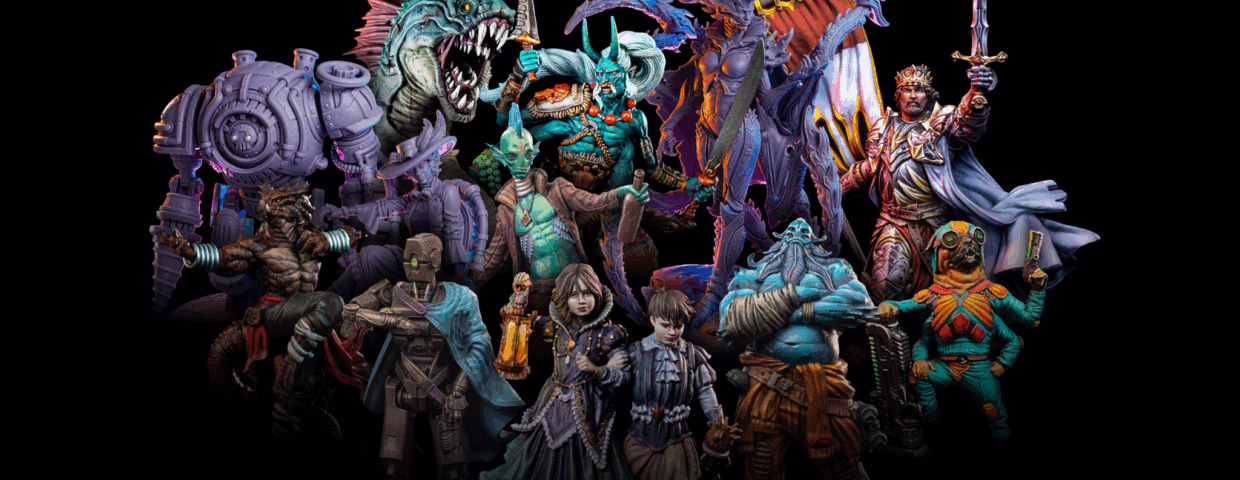 Sci-fi and fantasy miniatures from loot studios