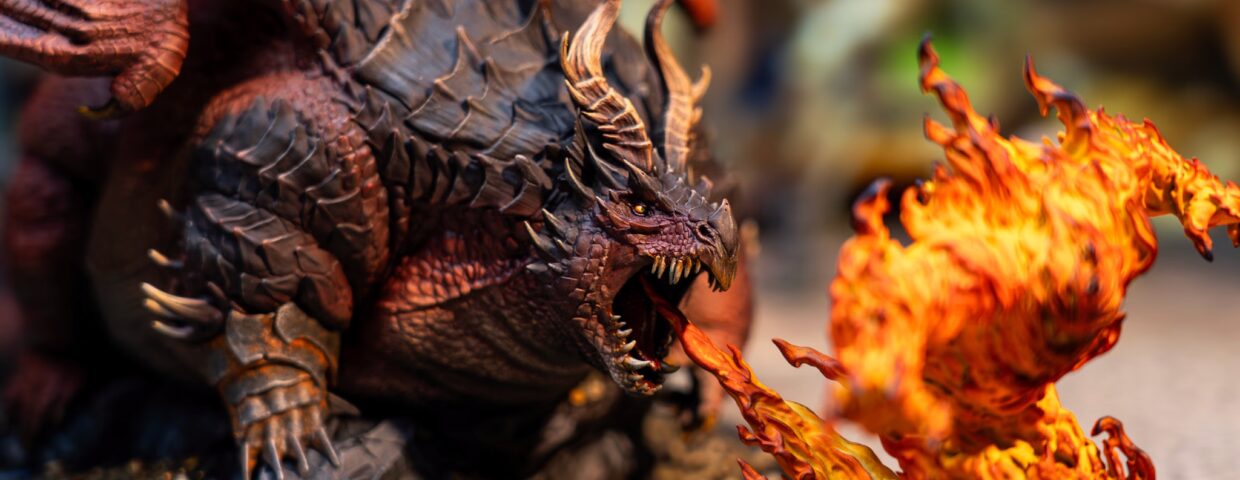 Gordun'lajad, dragon miniature from Loot Studios' bundle Damn Monsters
