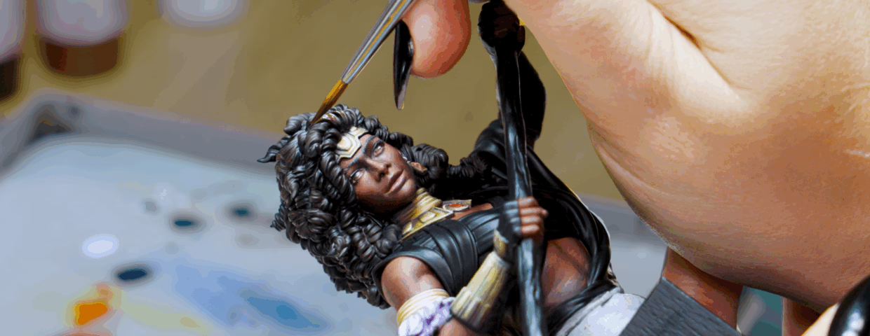 Kaya Swiftstep, a miniature from Loot Studios miniature bundle, Kobold Caves.